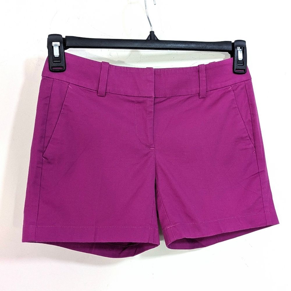 Ann Taylor 5" City Short - Size 00 Womens - Bright Berry Pink Purple
